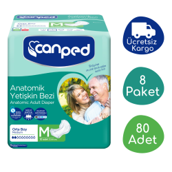 Canped Anatomik Ped Yetişkin Hasta Ara Bezi Orta (M) - 80 Adet - 1