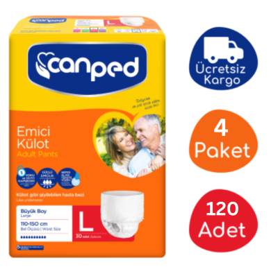 Canped Emici Külot Büyük Boy (L) - 120 Adet - 1
