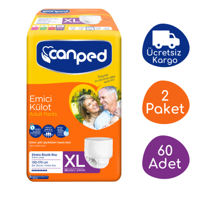 Canped Emici Külot Ekstra Büyük Boy (XL) - 60 Adet - 1