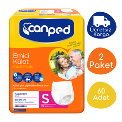 Canped Emici Külot Küçük Boy (S) - 60'lı - Canped