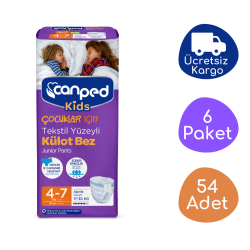 Canped Kids Emici Külot (4-7 yaş) (17-30 kg) (54 adet) - Canped