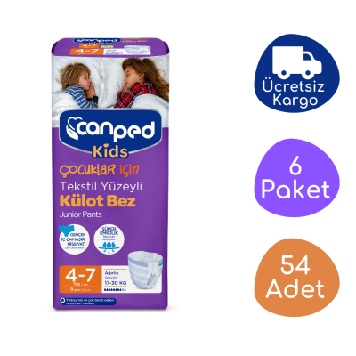 Canped Kids Emici Külot (4-7 yaş) (17-30 kg) (54 adet) - 1