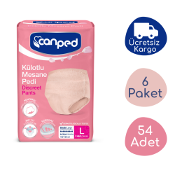 Canped İnce Emici Külot Mesane Pedi Büyük (L) 54 Adet - Canped