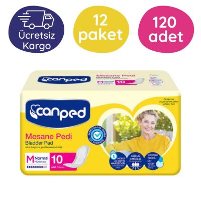 Canped Mesane Pedi Avantaj Paket (Medium) 10'lu 120 Adet - 1