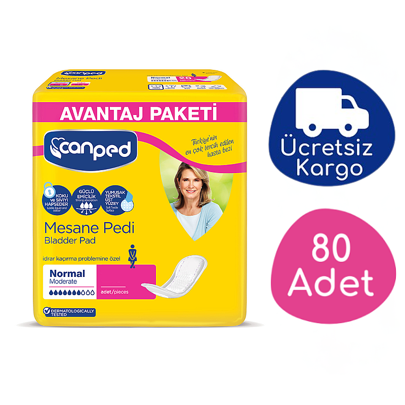 Canped Mesane Pedi Avantaj Paket (Normal) - 80 Adet