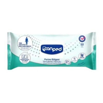 Canped Perine Temizleme Havlusu Extra Kalın (30x32 cm) 50′li 1 Paket - 1