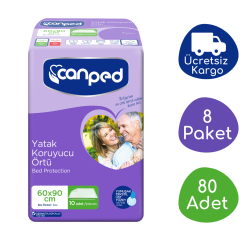 Canped Yatak Koruyucu Örtü (60x90cm) - 80 Adet - Canped