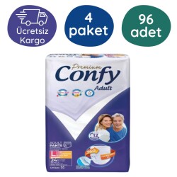 Confy Emici Külot Hasta Bezi Büyük(L) 24'lü 4 Paket - Confy