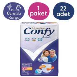 Confy Emici Külot Hasta Bezi Extra Büyük Boy (XL) 22'li 1 Paket - Confy