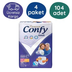 Confy Emici Külot Hasta Bezi Orta(M) 26'lı 4 Paket - Confy