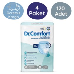 Dr. Comfort Emici Külot Hasta Bezi Ekstra Büyük (XL) 30'lu 120 Adet - Dr.Comfort