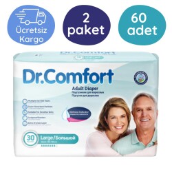 Dr.Comfort Belbantlı Hasta Bezi Büyük (L) 30'lu 60 Adet - Dr.Comfort