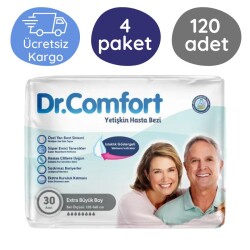 Dr.Comfort Belbantlı Hasta Bezi Ekstra Büyük (XL) 30'lu 120 Adet - Dr.Comfort