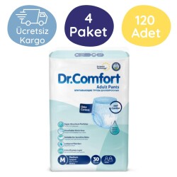 Dr.Comfort Emici Külot Hasta Bezi Orta (M) 30'lu 120 Adet - Dr.Comfort