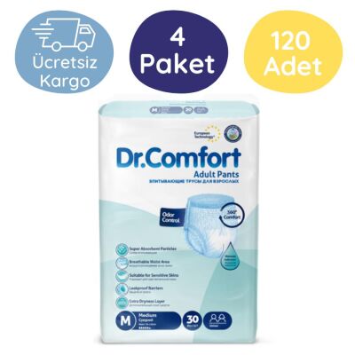 Dr.Comfort Emici Külot Hasta Bezi Orta (M) 30'lu 120 Adet - 1