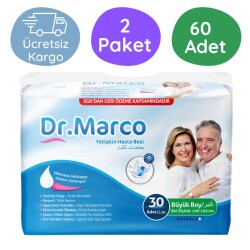 Dr.Marco Belbantlı Hasta Bezi Büyük Boy (L) 30'lu 60 Adet - Dr.Marco