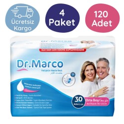 Dr.Marco Belbantlı Hasta Bezi Orta Boy (M) 30'lu 120 Adet - Dr.Marco