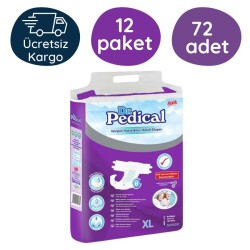 Dr.pedical Belbantlı Hasta Bezi Extra Büyük Boy(XL) 6'lı 12 Paket - Dr.Pedical