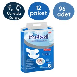 Dr.pedical Belbantlı Hasta Bezi Orta Boy(M) 8'li 12 Paket - Dr.Pedical