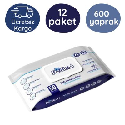 Dr.Pedical Vücut Temizleme Havlusu (12 Paket) 600 Yaprak - 1