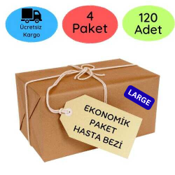 Ekonomik Paket Belbantlı Hasta Bezi Küçük Boy (L) 30'lu 120 Adet - Eko Paket