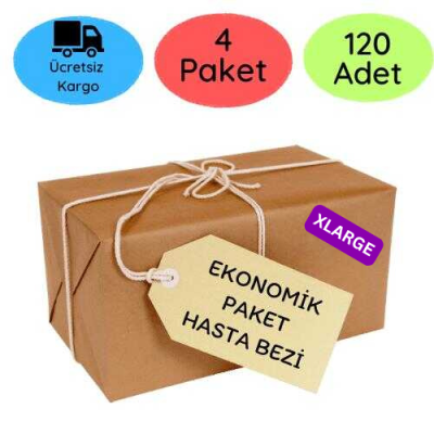 Ekonomik Paket Belbantlı Hasta Bezi Küçük Boy (XL) 30'lu 120 Adet - 1