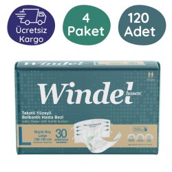 Belbantlı Hasta Bezi Büyük Boy(L) 30'lu 120 Adet - Eko Paket