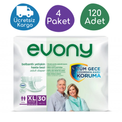 Evony Belbantlı Yetişkin Hasta Bezi Ekstra Büyük (XL) 120 Adet - Evony