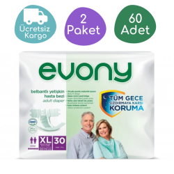 Evony Belbantlı Yetişkin Hasta Bezi Ekstra Büyük (XL) 60 Adet - Evony