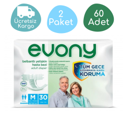 Evony Belbantlı Yetişkin Hasta Bezi Medium(M) 60 Adet - Evony