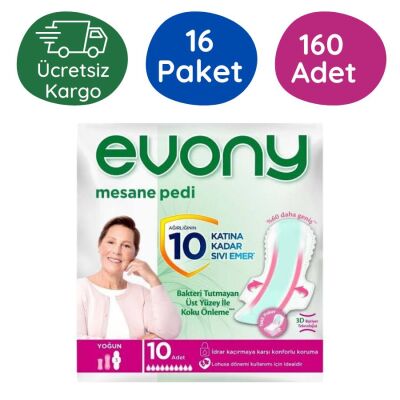 Evony Mesane Pedi (Yoğun) 10'lu 160 Adet - 1