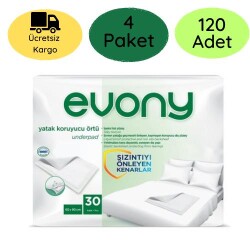Evony Yatak Koruyucu Örtü (60x90 cm) 30'lu 120 Adet - Evony