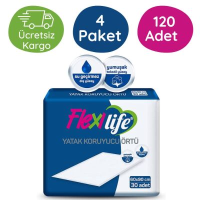 Flexilife 60x90 cm Yatak Koruyucu Örtü 30'lu 120 Adet - 1