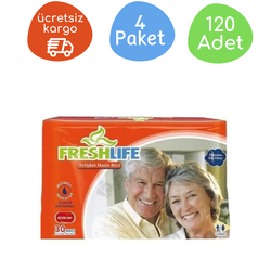 Freshlife Belbantlı Yetişkin Hasta Bezi Büyük Boy(L) 30'lu 120 Adet - Freshlife