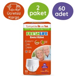 Freshlife Emici Külot Hasta Bezi Extra Boy(XL) 30'lu 60 Adet - Freshlife