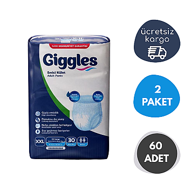 Giggles Emici Külot 2Extra Büyük Boy (XXL) 30'lu 60 Adet - 1