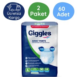 Giggles Emici Külot Büyük Boy (L) 30'lu 60 Adet - Giggles