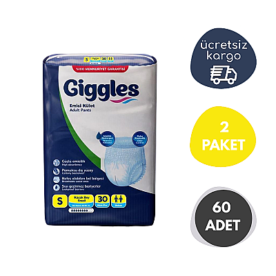 Giggles Emici Külot Küçük Boy (S) 30'lu 60 Adet - 1