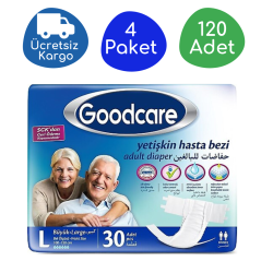 Goodcare Belbantlı Yetişkin Hasta Bezi Büyük (L) 120 Adet - Goodcare