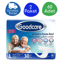 Goodcare Belbantlı Yetişkin Hasta Bezi Büyük (L) 60 Adet - Goodcare