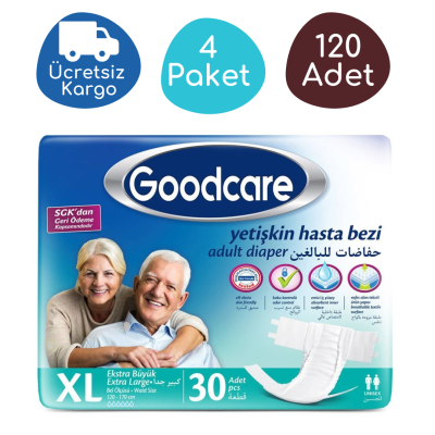 Goodcare Belbantlı Yetişkin Hasta Bezi Extra Büyük (XL) 120 Adet - 1
