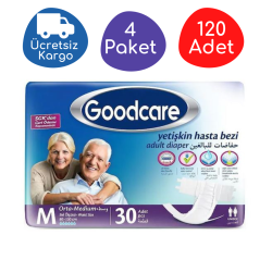 Goodcare Belbantlı Yetişkin Hasta Bezi Orta (M) 120 Adet - Goodcare