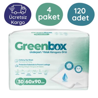 GreenBox Yatak Koruyucu Örtü (60x90 cm) 30'lu 120 Adet - 1