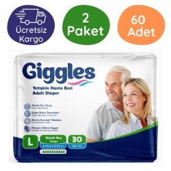 Giggles Belbantlı Hasta Bezi Büyük Boy (L) 30'lu 60 Adet - Giggles