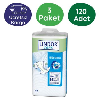 Hartmann Lindor Care 7 Damla Yetişkin Belbantlı Hasta Bezi Orta (M) 120 Adet - 1