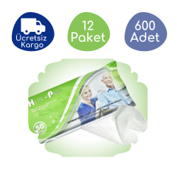 Haspet Antibakteriyel Perine Bölge Temizleme Havlusu (12 Paket - 600 Adet) - Haspet