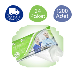 Haspet Antibakteriyel Perine Bölge Temizleme Havlusu (24 Paket - 1200 Adet) - Haspet