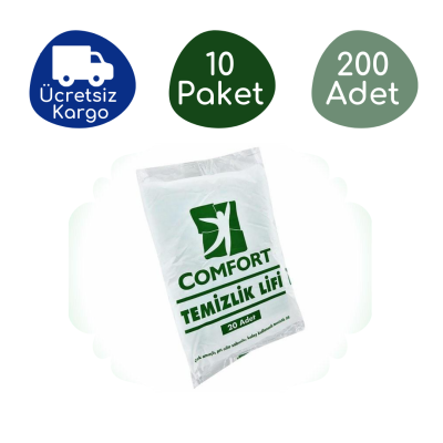 Haspet Comfort Temizlik Lifi (10 Paket - 200 Adet)
