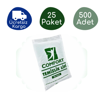 Haspet Comfort Temizlik Lifi (25 Paket - 500 Adet) - 1