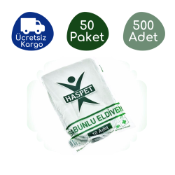 Haspet Sabunlu Eldiven Keseli Temizlik Lifi (50 Paket -500 Adet) - Haspet